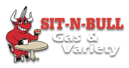 Sit 'N' Bull Gas and Variety logo